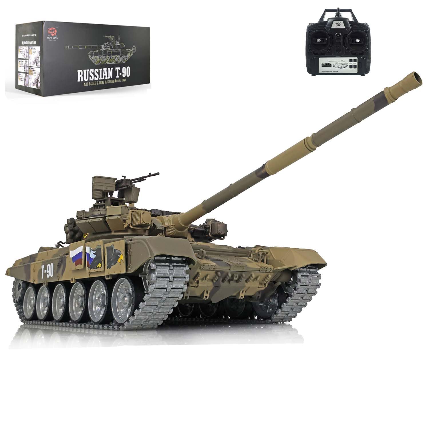 Amazon.com: wheelfun Heng Long, 1/16 7.0 Customized Russia T90 RC